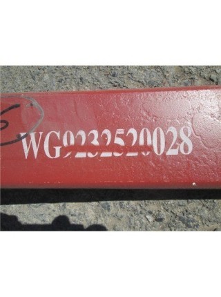 Лист задней рессоры №2 (1630x90x25 Ф16 мм) WG9638520028 красный Shaanxi F3000