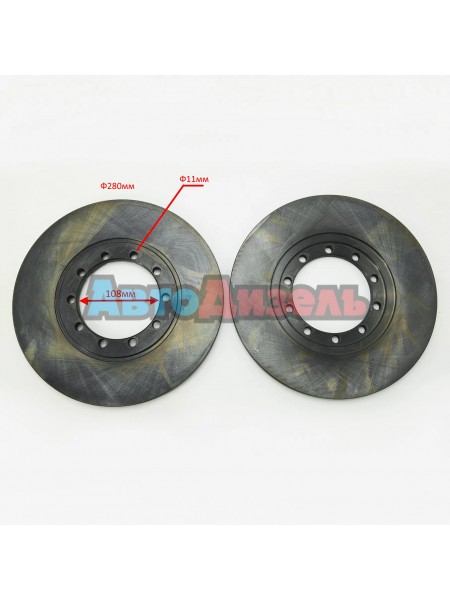 Диск тормозной задний 6C11-2A315-AB/25B4DL005 Foton Toano S Диск тормозной задний 6C11-2A315-AB/25B4DL005 Foton Toano S