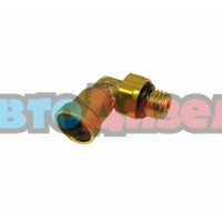 Фитинг воздушный угловой (переход с резбы на возд. трубку) Ф14/Ф8 (бронза)