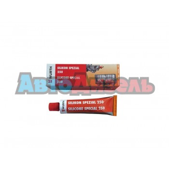Герметик силиконовый 70 гр чёрный СИЛИКОН SPEZIAL 250 WURTH 0890 323 044