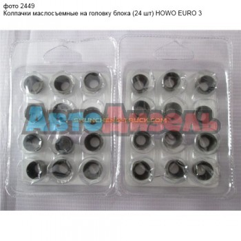 Колпачки маслосъемные на головку блока (сальник клапана) (24 шт) VG1540040016 HOWO ЕURO 3