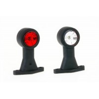 Фонарь габаритный боковой (рога) 130мм с проводом 12/24V LED Fristom FT-009 B