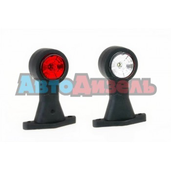 Фонарь габаритный боковой (рога) 130мм с проводом 12/24V LED Fristom FT-009 B